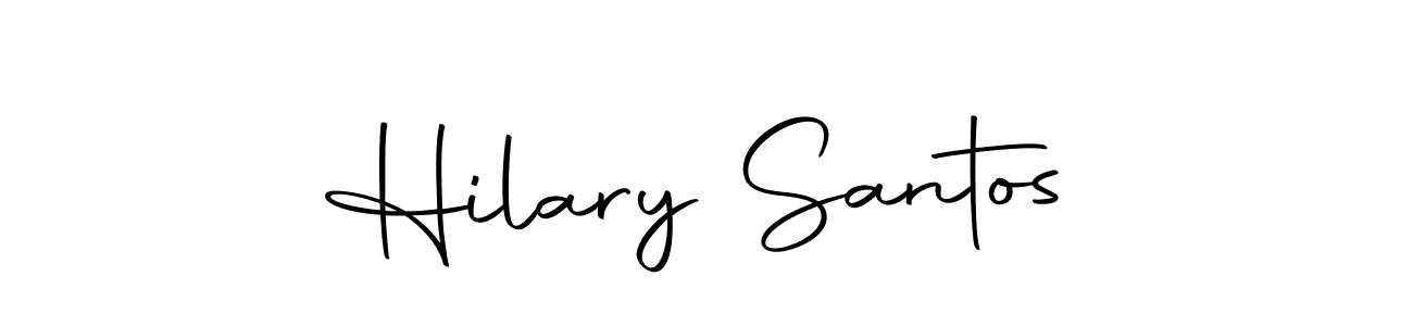Make a beautiful signature design for name Hilary Santos. With this signature (Autography-DOLnW) style, you can create a handwritten signature for free. Hilary Santos signature style 10 images and pictures png