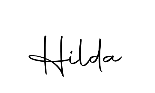 Create a beautiful signature design for name Hilda. With this signature (Autography-DOLnW) fonts, you can make a handwritten signature for free. Hilda signature style 10 images and pictures png