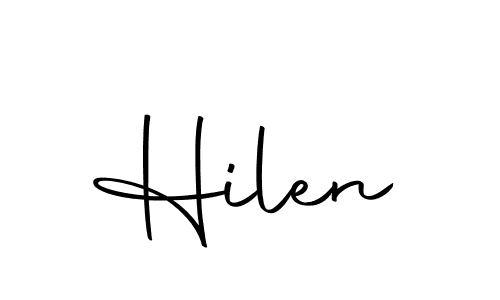 Use a signature maker to create a handwritten signature online. With this signature software, you can design (Autography-DOLnW) your own signature for name Hilen. Hilen signature style 10 images and pictures png