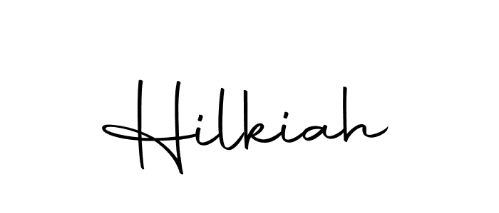 Create a beautiful signature design for name Hilkiah. With this signature (Autography-DOLnW) fonts, you can make a handwritten signature for free. Hilkiah signature style 10 images and pictures png