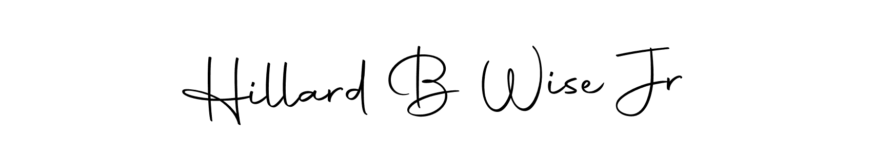 You should practise on your own different ways (Autography-DOLnW) to write your name (Hillard B Wise Jr) in signature. don't let someone else do it for you. Hillard B Wise Jr signature style 10 images and pictures png