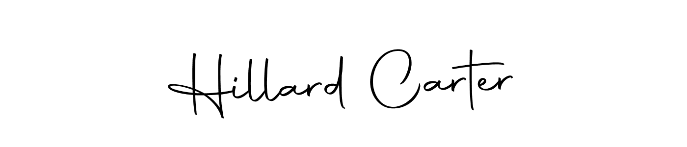 Hillard Carter stylish signature style. Best Handwritten Sign (Autography-DOLnW) for my name. Handwritten Signature Collection Ideas for my name Hillard Carter. Hillard Carter signature style 10 images and pictures png