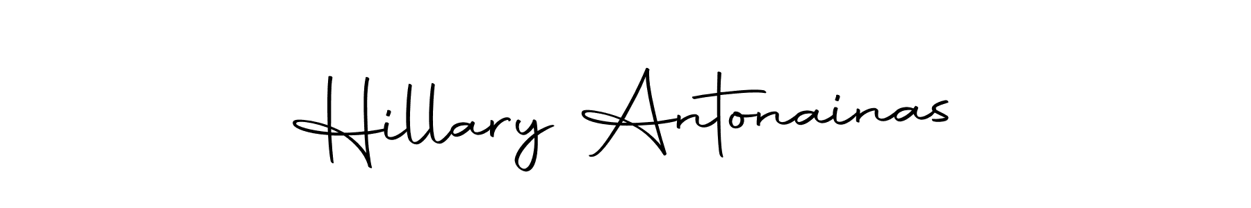 Hillary Antonainas stylish signature style. Best Handwritten Sign (Autography-DOLnW) for my name. Handwritten Signature Collection Ideas for my name Hillary Antonainas. Hillary Antonainas signature style 10 images and pictures png