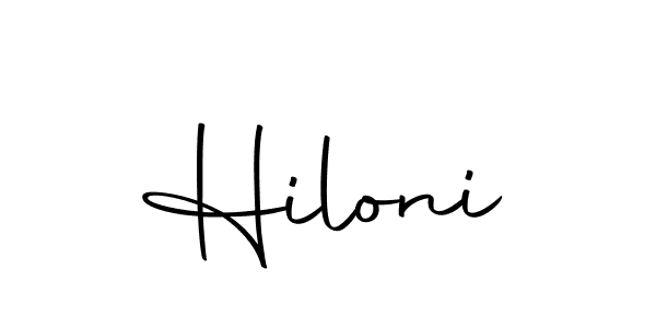Similarly Autography-DOLnW is the best handwritten signature design. Signature creator online .You can use it as an online autograph creator for name Hiloni. Hiloni signature style 10 images and pictures png