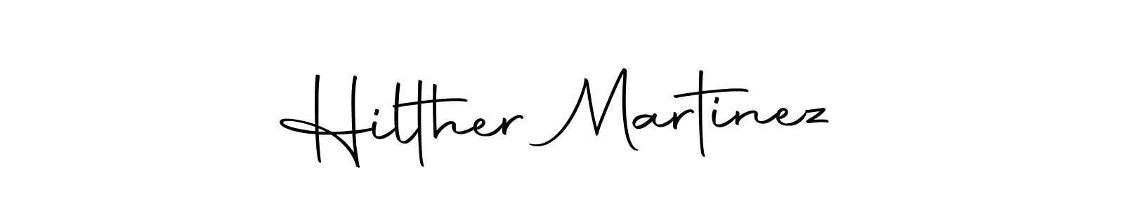 Make a beautiful signature design for name Hilther Martinez. With this signature (Autography-DOLnW) style, you can create a handwritten signature for free. Hilther Martinez signature style 10 images and pictures png