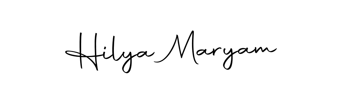 Make a beautiful signature design for name Hilya Maryam. With this signature (Autography-DOLnW) style, you can create a handwritten signature for free. Hilya Maryam signature style 10 images and pictures png