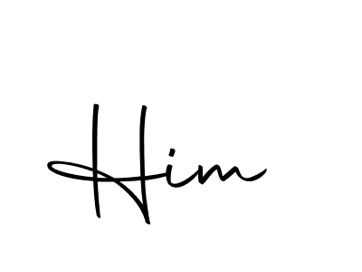 Design your own signature with our free online signature maker. With this signature software, you can create a handwritten (Autography-DOLnW) signature for name Him . Him  signature style 10 images and pictures png