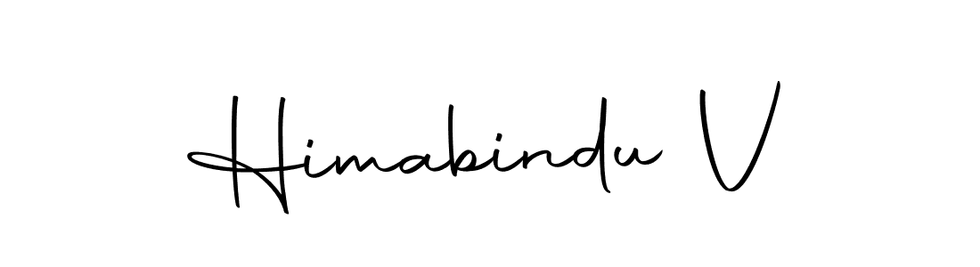 How to make Himabindu V name signature. Use Autography-DOLnW style for creating short signs online. This is the latest handwritten sign. Himabindu V signature style 10 images and pictures png