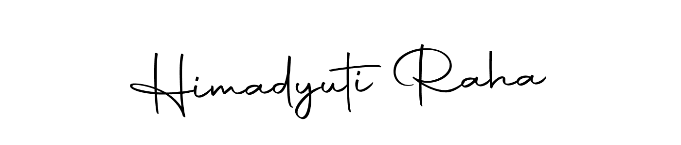 Create a beautiful signature design for name Himadyuti Raha. With this signature (Autography-DOLnW) fonts, you can make a handwritten signature for free. Himadyuti Raha signature style 10 images and pictures png