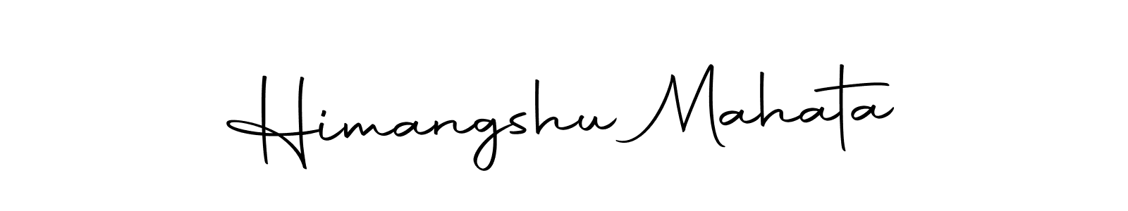 Design your own signature with our free online signature maker. With this signature software, you can create a handwritten (Autography-DOLnW) signature for name Himangshu Mahata. Himangshu Mahata signature style 10 images and pictures png