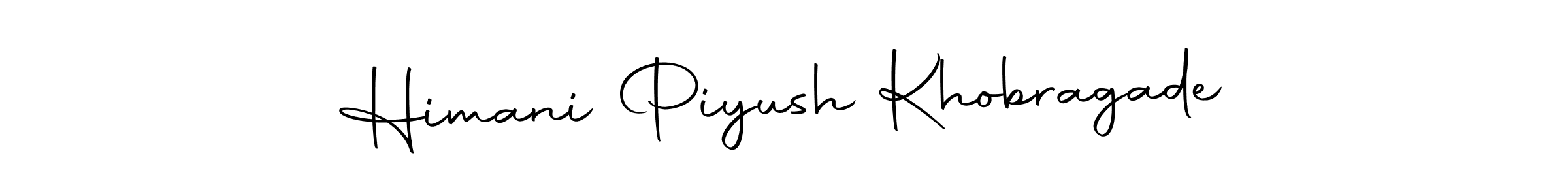 Make a beautiful signature design for name Himani Piyush Khobragade. With this signature (Autography-DOLnW) style, you can create a handwritten signature for free. Himani Piyush Khobragade signature style 10 images and pictures png