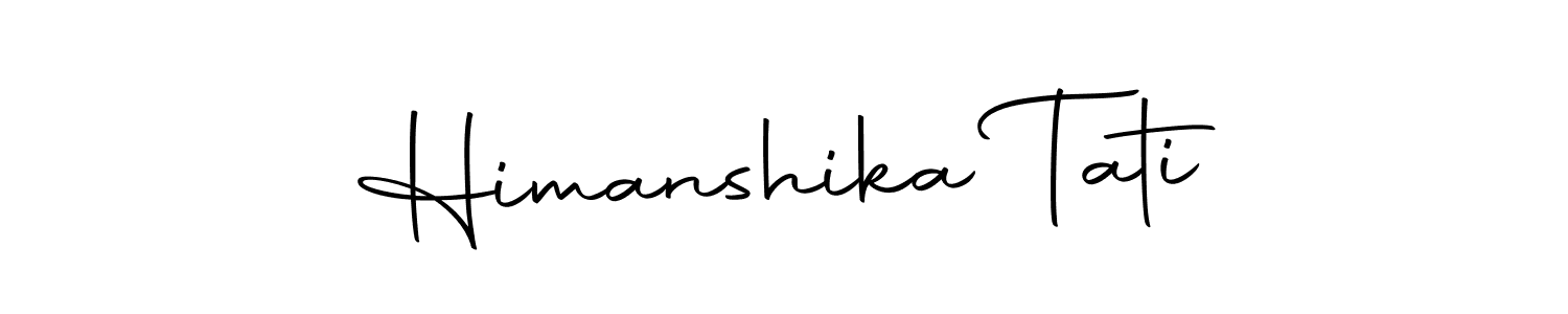 Make a beautiful signature design for name Himanshika Tati. Use this online signature maker to create a handwritten signature for free. Himanshika Tati signature style 10 images and pictures png