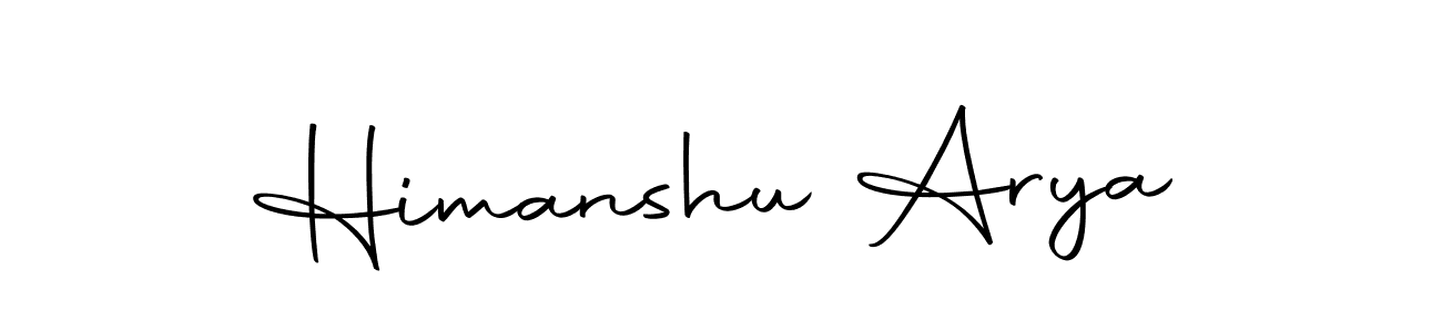 Create a beautiful signature design for name Himanshu Arya. With this signature (Autography-DOLnW) fonts, you can make a handwritten signature for free. Himanshu Arya signature style 10 images and pictures png