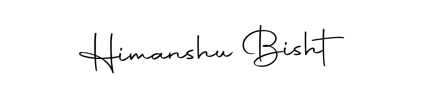 How to make Himanshu Bisht name signature. Use Autography-DOLnW style for creating short signs online. This is the latest handwritten sign. Himanshu Bisht signature style 10 images and pictures png