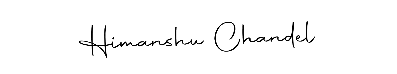 How to make Himanshu Chandel name signature. Use Autography-DOLnW style for creating short signs online. This is the latest handwritten sign. Himanshu Chandel signature style 10 images and pictures png