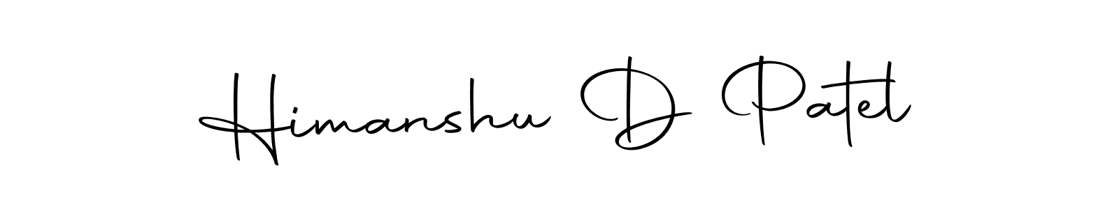 How to make Himanshu D Patel signature? Autography-DOLnW is a professional autograph style. Create handwritten signature for Himanshu D Patel name. Himanshu D Patel signature style 10 images and pictures png