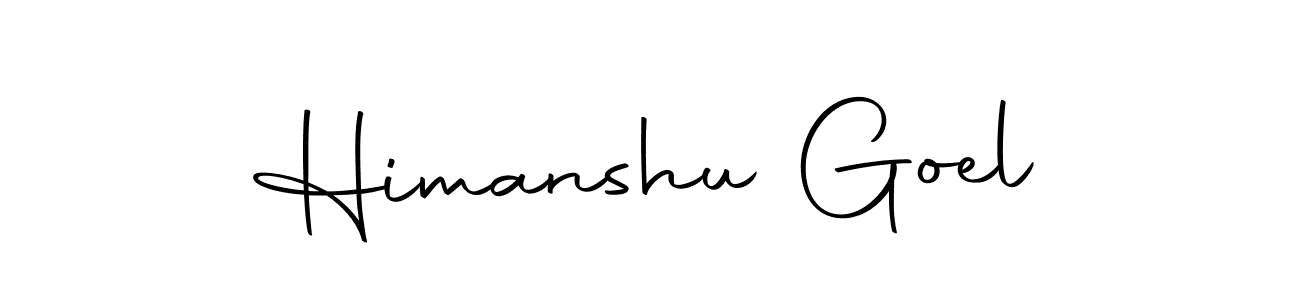 Design your own signature with our free online signature maker. With this signature software, you can create a handwritten (Autography-DOLnW) signature for name Himanshu Goel. Himanshu Goel signature style 10 images and pictures png
