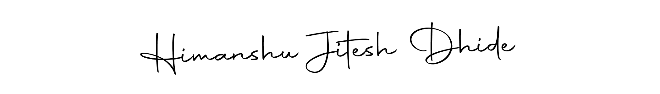 You can use this online signature creator to create a handwritten signature for the name Himanshu Jitesh Dhide. This is the best online autograph maker. Himanshu Jitesh Dhide signature style 10 images and pictures png