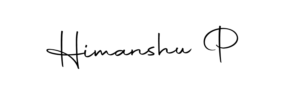 Use a signature maker to create a handwritten signature online. With this signature software, you can design (Autography-DOLnW) your own signature for name Himanshu P. Himanshu P signature style 10 images and pictures png