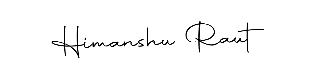 How to make Himanshu Raut name signature. Use Autography-DOLnW style for creating short signs online. This is the latest handwritten sign. Himanshu Raut signature style 10 images and pictures png