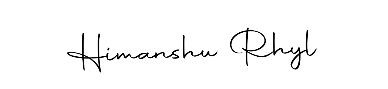 Create a beautiful signature design for name Himanshu Rhyl. With this signature (Autography-DOLnW) fonts, you can make a handwritten signature for free. Himanshu Rhyl signature style 10 images and pictures png