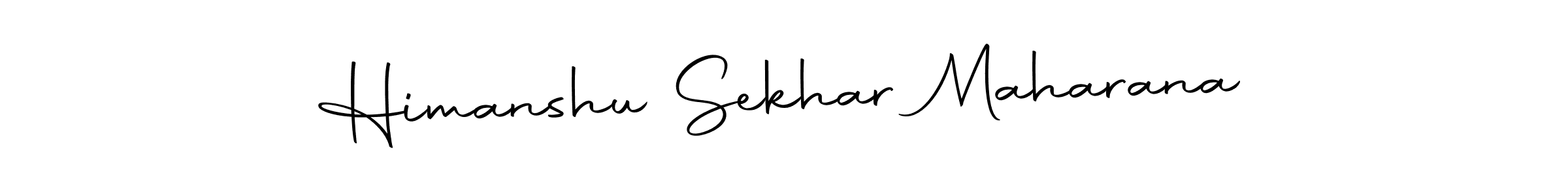 How to make Himanshu Sekhar Maharana name signature. Use Autography-DOLnW style for creating short signs online. This is the latest handwritten sign. Himanshu Sekhar Maharana signature style 10 images and pictures png