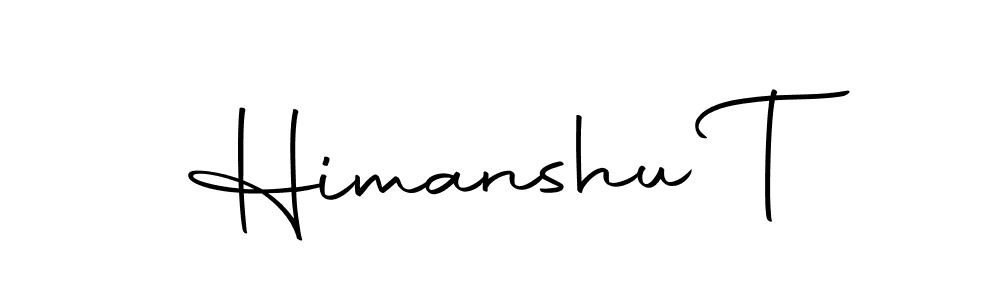 Use a signature maker to create a handwritten signature online. With this signature software, you can design (Autography-DOLnW) your own signature for name Himanshu T. Himanshu T signature style 10 images and pictures png