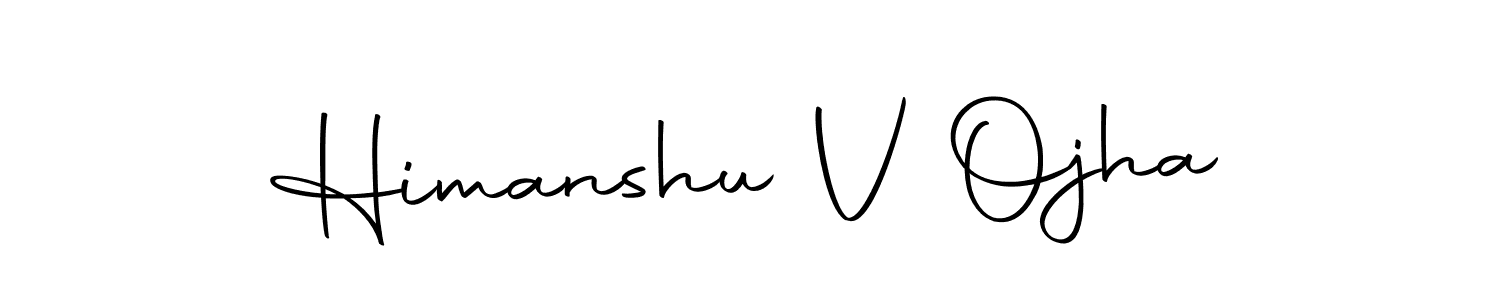 The best way (Autography-DOLnW) to make a short signature is to pick only two or three words in your name. The name Himanshu V Ojha include a total of six letters. For converting this name. Himanshu V Ojha signature style 10 images and pictures png