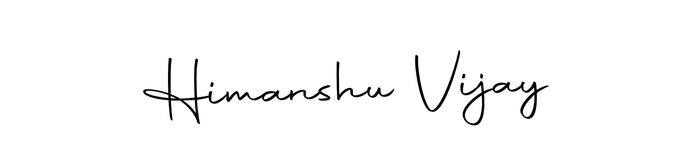 Create a beautiful signature design for name Himanshu Vijay. With this signature (Autography-DOLnW) fonts, you can make a handwritten signature for free. Himanshu Vijay signature style 10 images and pictures png