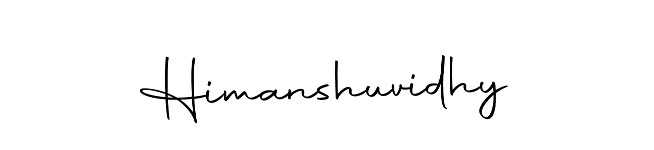 How to make Himanshuvidhy name signature. Use Autography-DOLnW style for creating short signs online. This is the latest handwritten sign. Himanshuvidhy signature style 10 images and pictures png