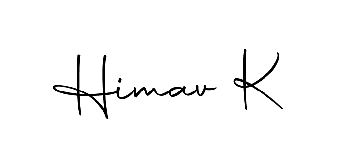 Design your own signature with our free online signature maker. With this signature software, you can create a handwritten (Autography-DOLnW) signature for name Himav K. Himav K signature style 10 images and pictures png