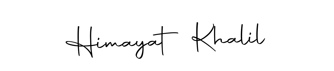 How to make Himayat Khalil name signature. Use Autography-DOLnW style for creating short signs online. This is the latest handwritten sign. Himayat Khalil signature style 10 images and pictures png