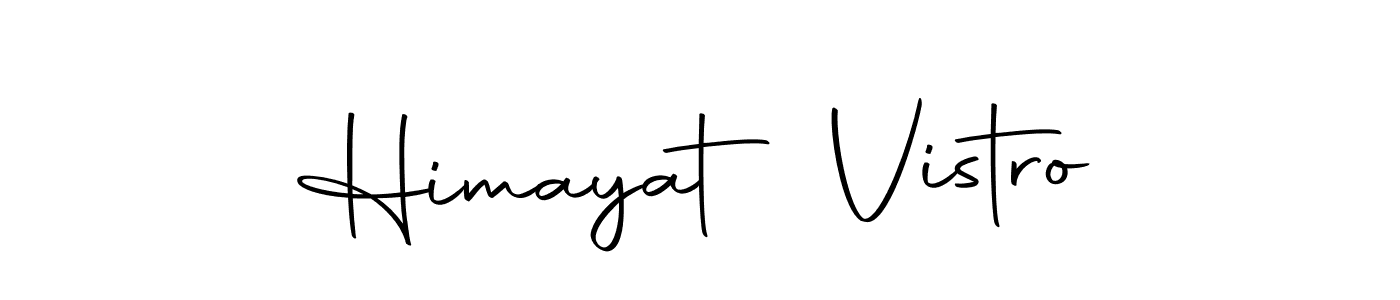 How to make Himayat Vistro name signature. Use Autography-DOLnW style for creating short signs online. This is the latest handwritten sign. Himayat Vistro signature style 10 images and pictures png