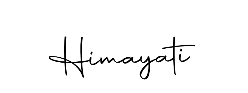 Design your own signature with our free online signature maker. With this signature software, you can create a handwritten (Autography-DOLnW) signature for name Himayati. Himayati signature style 10 images and pictures png