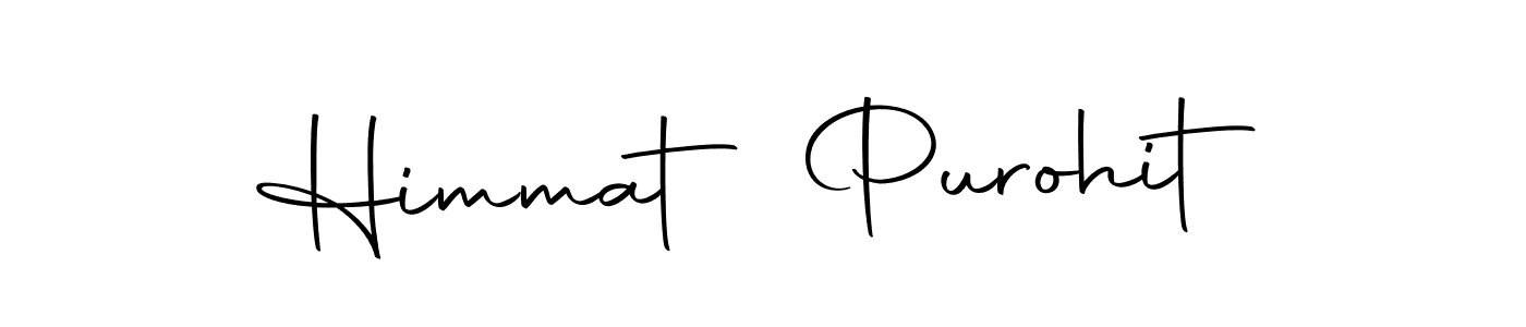 How to make Himmat Purohit name signature. Use Autography-DOLnW style for creating short signs online. This is the latest handwritten sign. Himmat Purohit signature style 10 images and pictures png