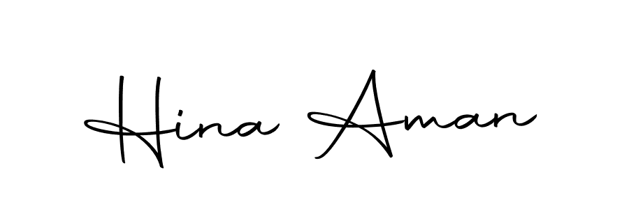 Make a beautiful signature design for name Hina Aman. With this signature (Autography-DOLnW) style, you can create a handwritten signature for free. Hina Aman signature style 10 images and pictures png