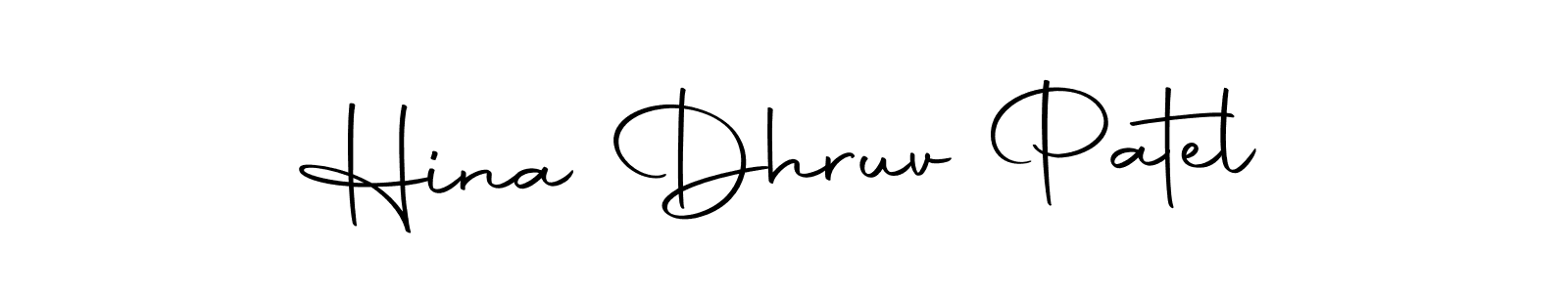 Make a beautiful signature design for name Hina Dhruv Patel. With this signature (Autography-DOLnW) style, you can create a handwritten signature for free. Hina Dhruv Patel signature style 10 images and pictures png
