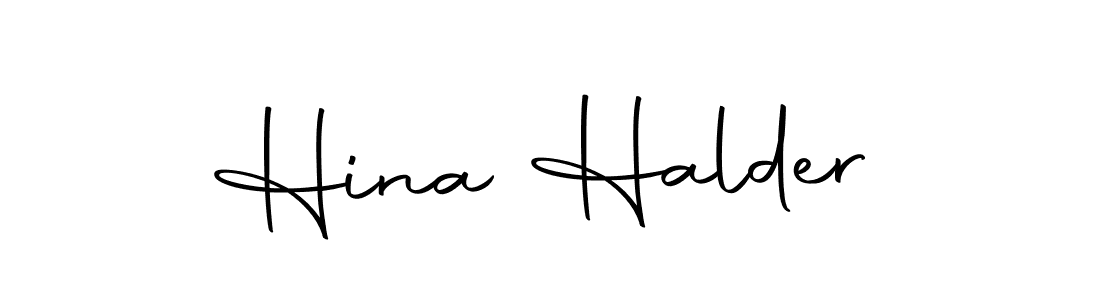 Use a signature maker to create a handwritten signature online. With this signature software, you can design (Autography-DOLnW) your own signature for name Hina Halder. Hina Halder signature style 10 images and pictures png