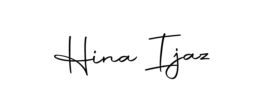 Also we have Hina Ijaz name is the best signature style. Create professional handwritten signature collection using Autography-DOLnW autograph style. Hina Ijaz signature style 10 images and pictures png