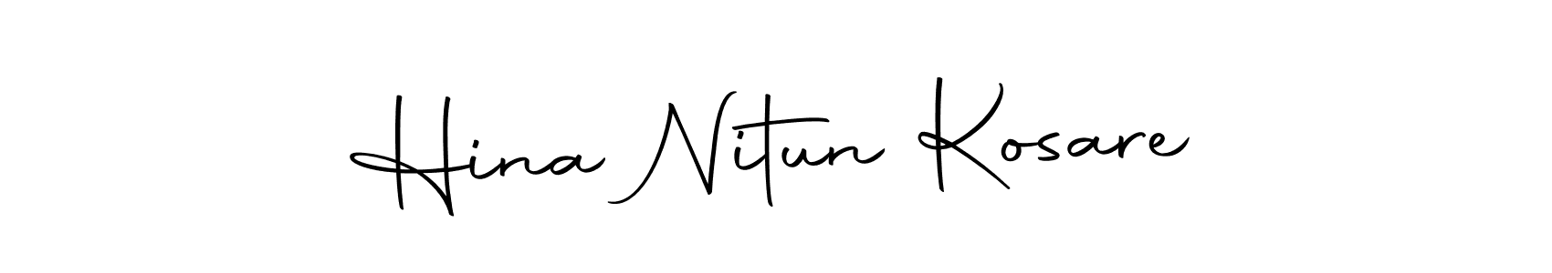 Also we have Hina Nitun Kosare name is the best signature style. Create professional handwritten signature collection using Autography-DOLnW autograph style. Hina Nitun Kosare signature style 10 images and pictures png