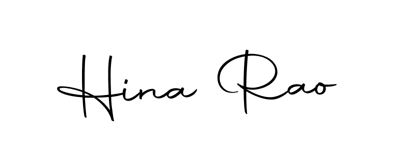 Make a beautiful signature design for name Hina Rao. With this signature (Autography-DOLnW) style, you can create a handwritten signature for free. Hina Rao signature style 10 images and pictures png