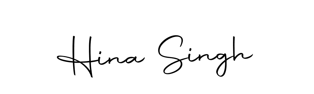 Create a beautiful signature design for name Hina Singh. With this signature (Autography-DOLnW) fonts, you can make a handwritten signature for free. Hina Singh signature style 10 images and pictures png