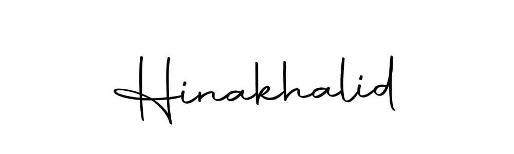 Design your own signature with our free online signature maker. With this signature software, you can create a handwritten (Autography-DOLnW) signature for name Hinakhalid. Hinakhalid signature style 10 images and pictures png