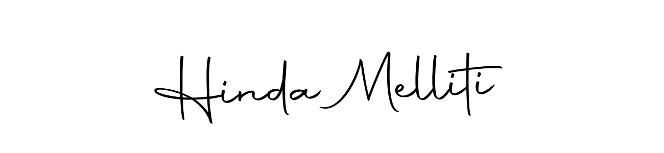 Also we have Hinda Melliti name is the best signature style. Create professional handwritten signature collection using Autography-DOLnW autograph style. Hinda Melliti signature style 10 images and pictures png