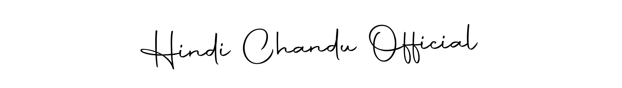 How to make Hindi Chandu Official name signature. Use Autography-DOLnW style for creating short signs online. This is the latest handwritten sign. Hindi Chandu Official signature style 10 images and pictures png