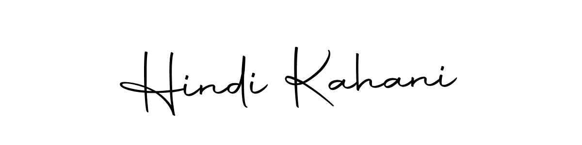 Design your own signature with our free online signature maker. With this signature software, you can create a handwritten (Autography-DOLnW) signature for name Hindi Kahani. Hindi Kahani signature style 10 images and pictures png