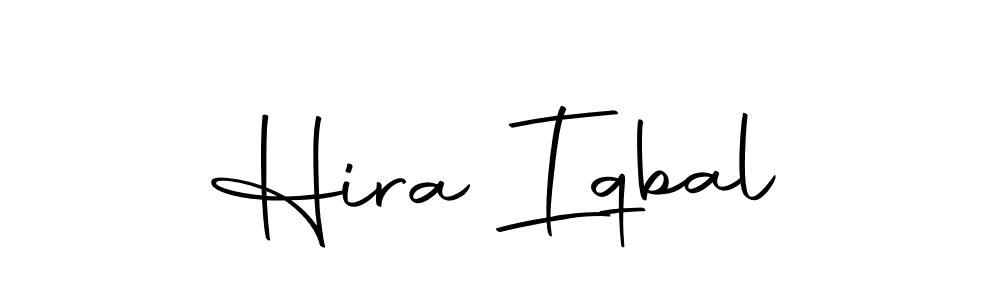 Use a signature maker to create a handwritten signature online. With this signature software, you can design (Autography-DOLnW) your own signature for name Hira Iqbal. Hira Iqbal signature style 10 images and pictures png