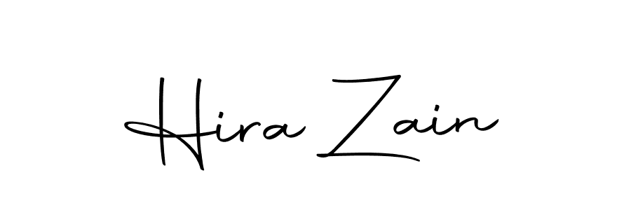 Use a signature maker to create a handwritten signature online. With this signature software, you can design (Autography-DOLnW) your own signature for name Hira Zain. Hira Zain signature style 10 images and pictures png