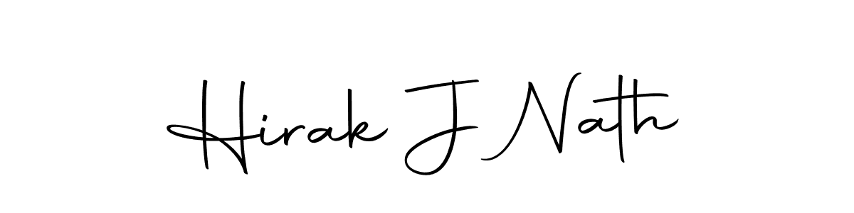 Create a beautiful signature design for name Hirak J Nath. With this signature (Autography-DOLnW) fonts, you can make a handwritten signature for free. Hirak J Nath signature style 10 images and pictures png