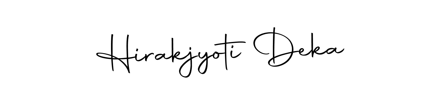Create a beautiful signature design for name Hirakjyoti Deka. With this signature (Autography-DOLnW) fonts, you can make a handwritten signature for free. Hirakjyoti Deka signature style 10 images and pictures png